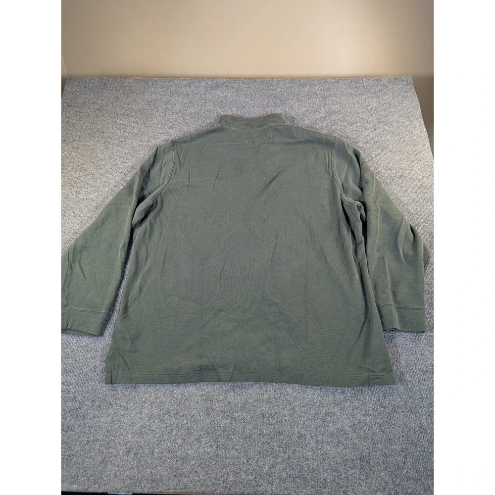 Polo‎ Ralph Lauren Mens XXL Estate Rib Quarter Zip Pullover Olive Green 2386